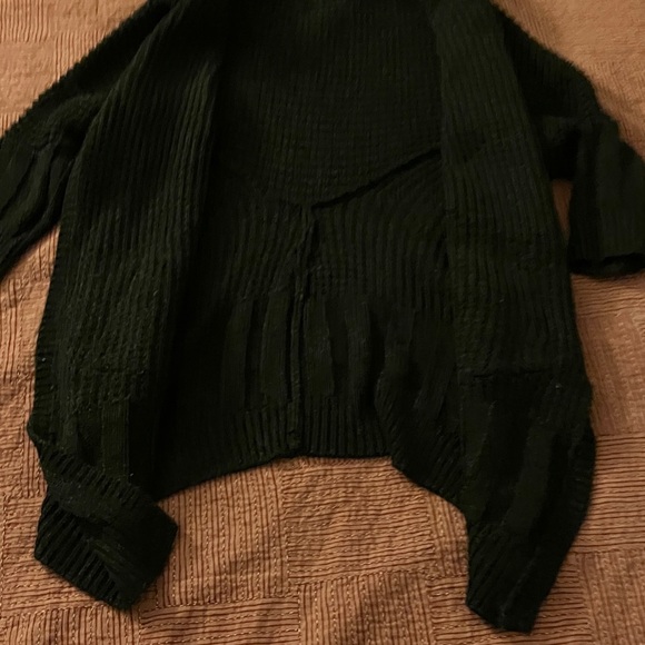 BCBG Max Azria size large flattering oversized open sweater women’s - Picture 5 of 16